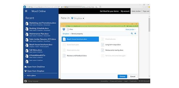 Microsoft DropBox Integtation_Word