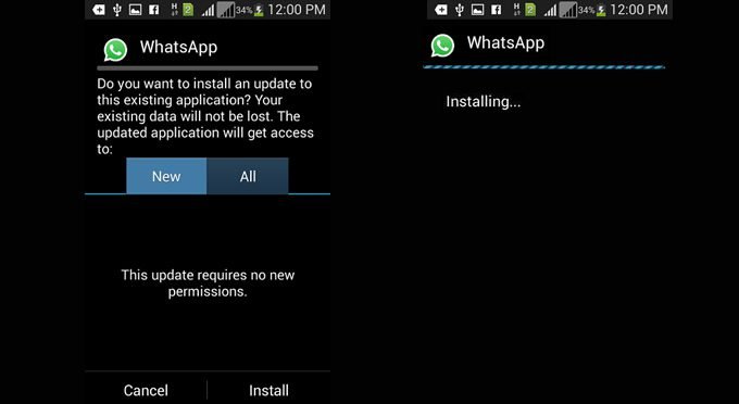 WhatsApp Android Install