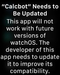 WatchOS Update
