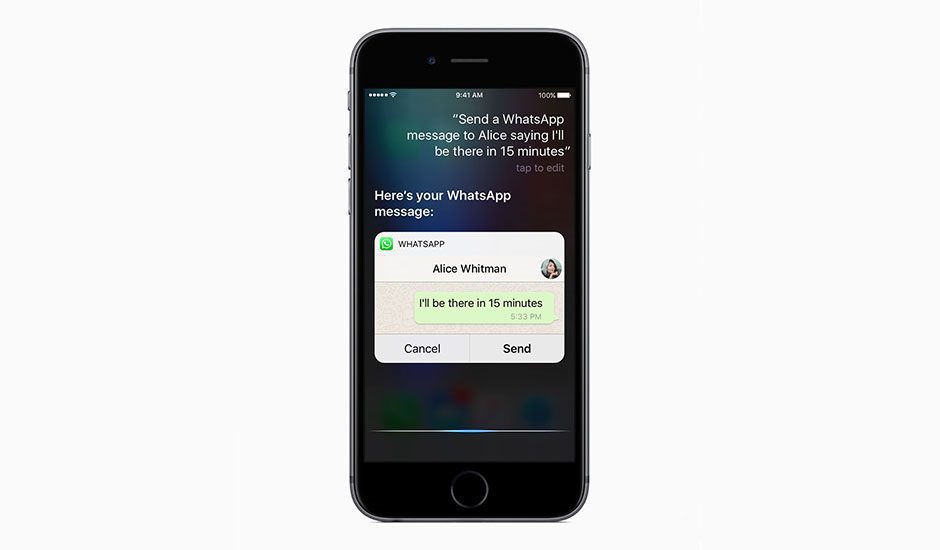 Apple Siri WhatsApp
