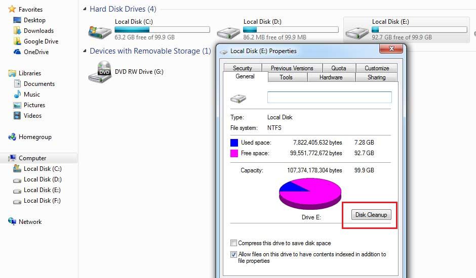 Windows 10 Disk Cleanup