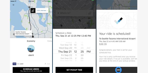 Uber Drive Schedule