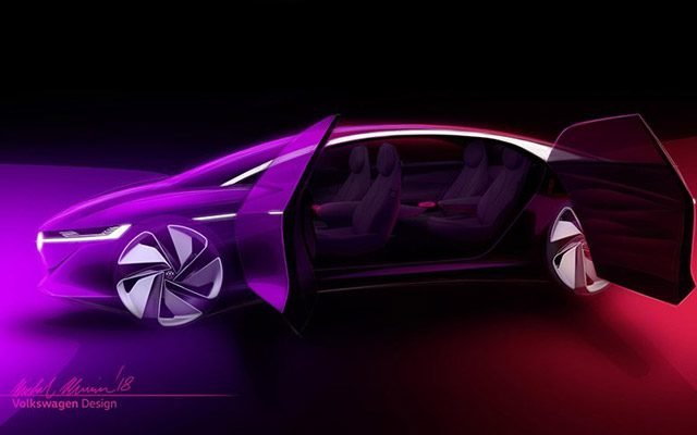 Volkswagen ID Vizzion saloon concept teased for Geneva reveal Volkswagen ID Vizzion saloon concept teased for Geneva reveal