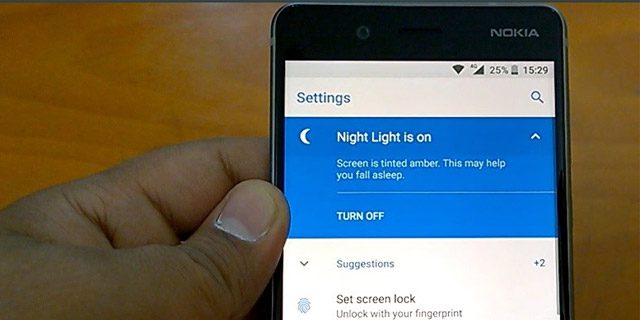 Nokia 3 Night Light Feature