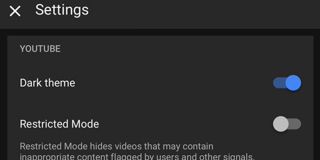 YouTube Dark Mode
