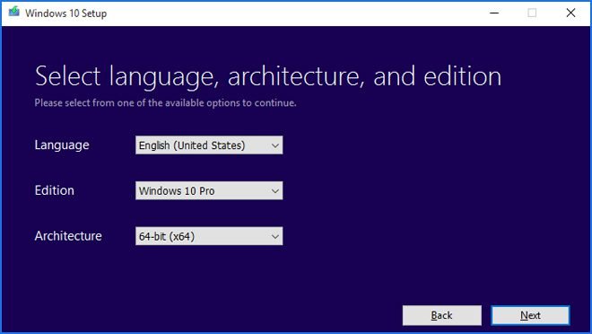 Windows 10 Options