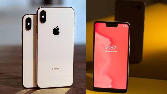 iPhone XS Max and Pixel 3