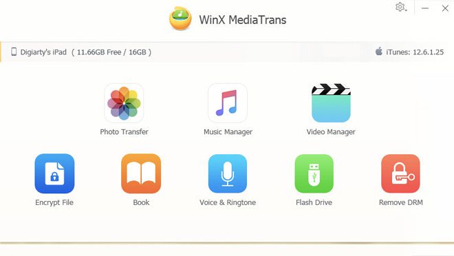 WinX Media Trans Screen
