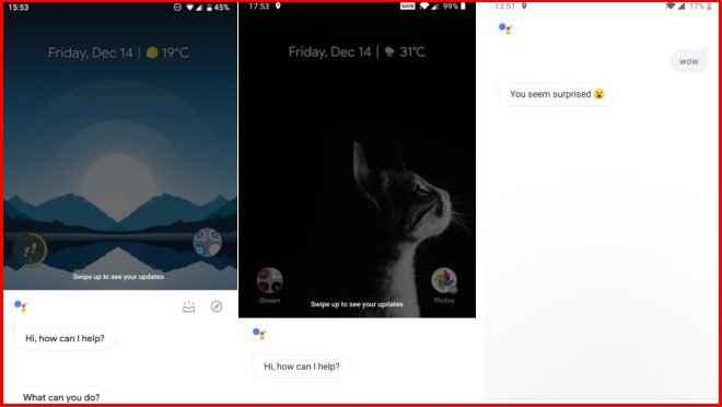 Google Assistant UI