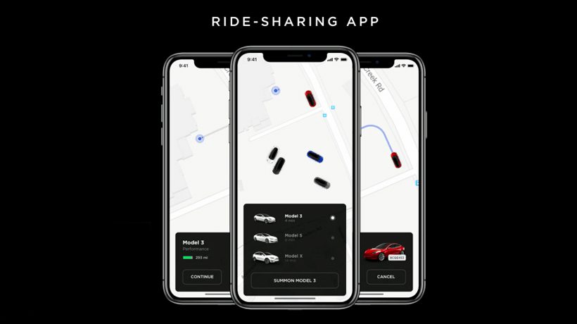 Tesla Ride Sharing App
