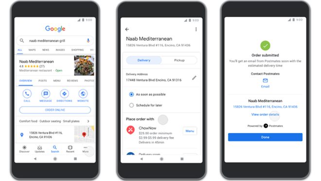 Google Assistant Food Delivery