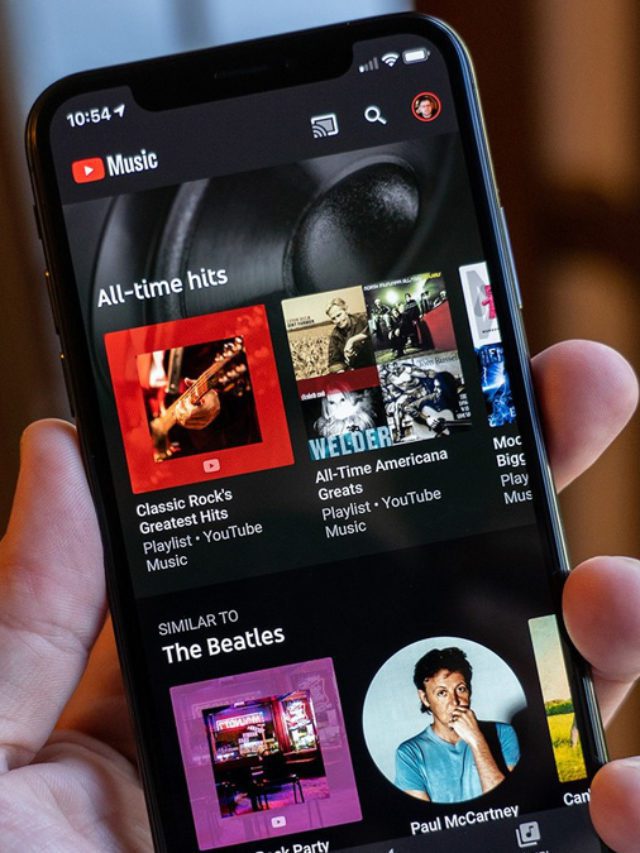 YouTube Music Get Song and Album Options