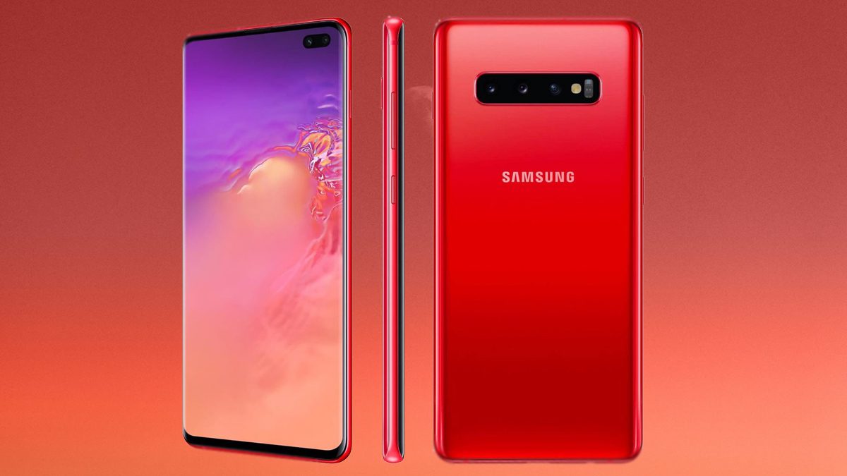 Galaxy S10 Cardinal Red Color