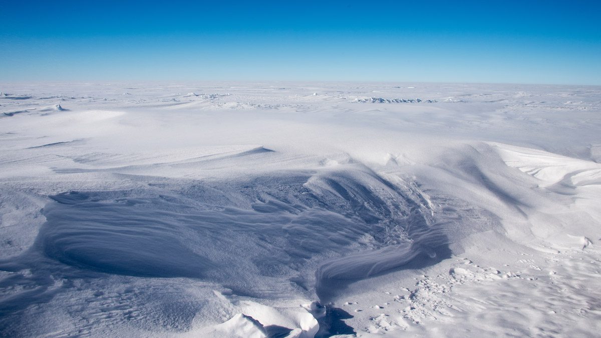 Manmade Antarctic Snowstorm