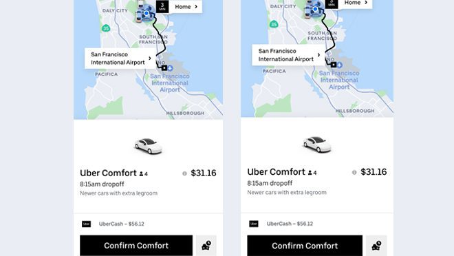 uber comfort prefrences