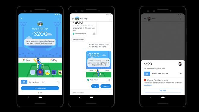 Google Pay Conversational UI