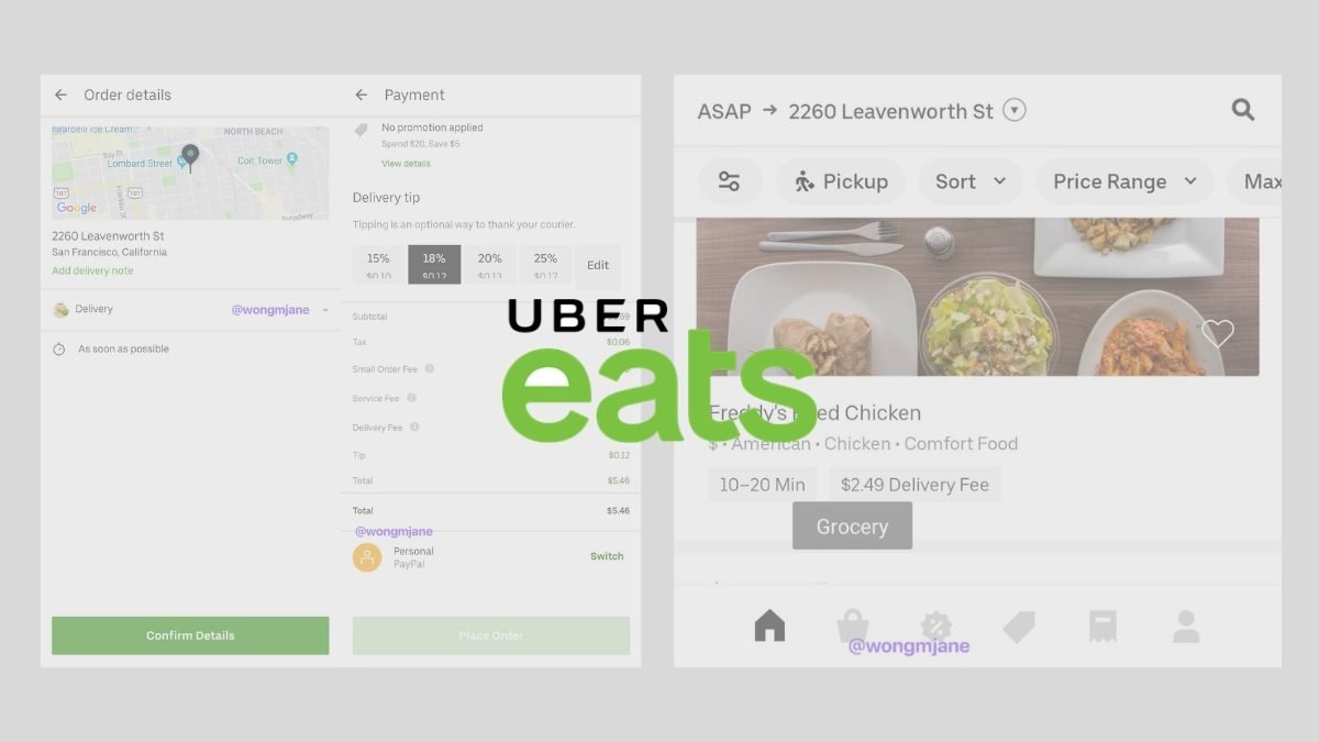 Uber Eats Check Out Procedure