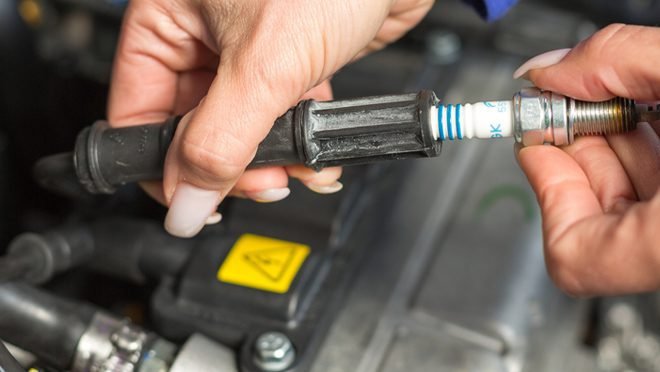 Changing Car Spark Plug