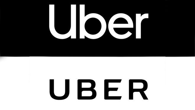 old and new uber logo