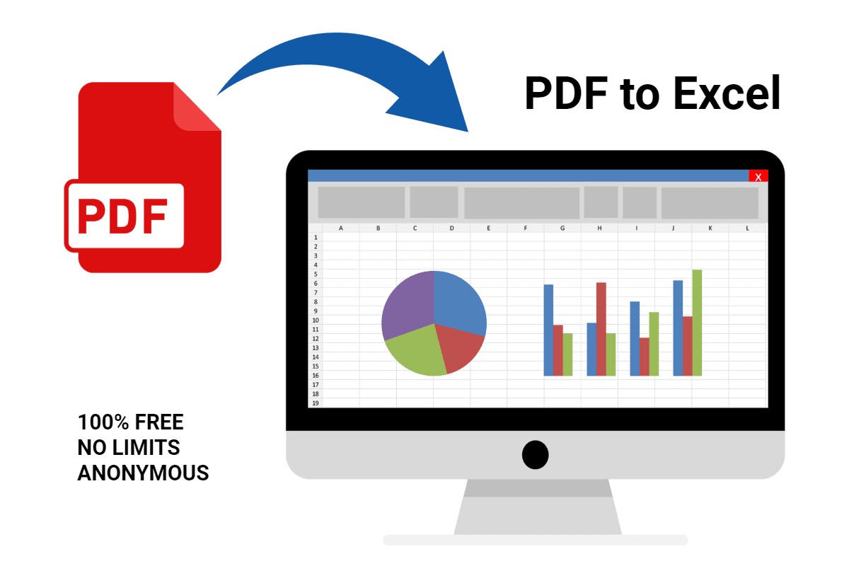 How to convert PDF to Excel sheet without using external software?