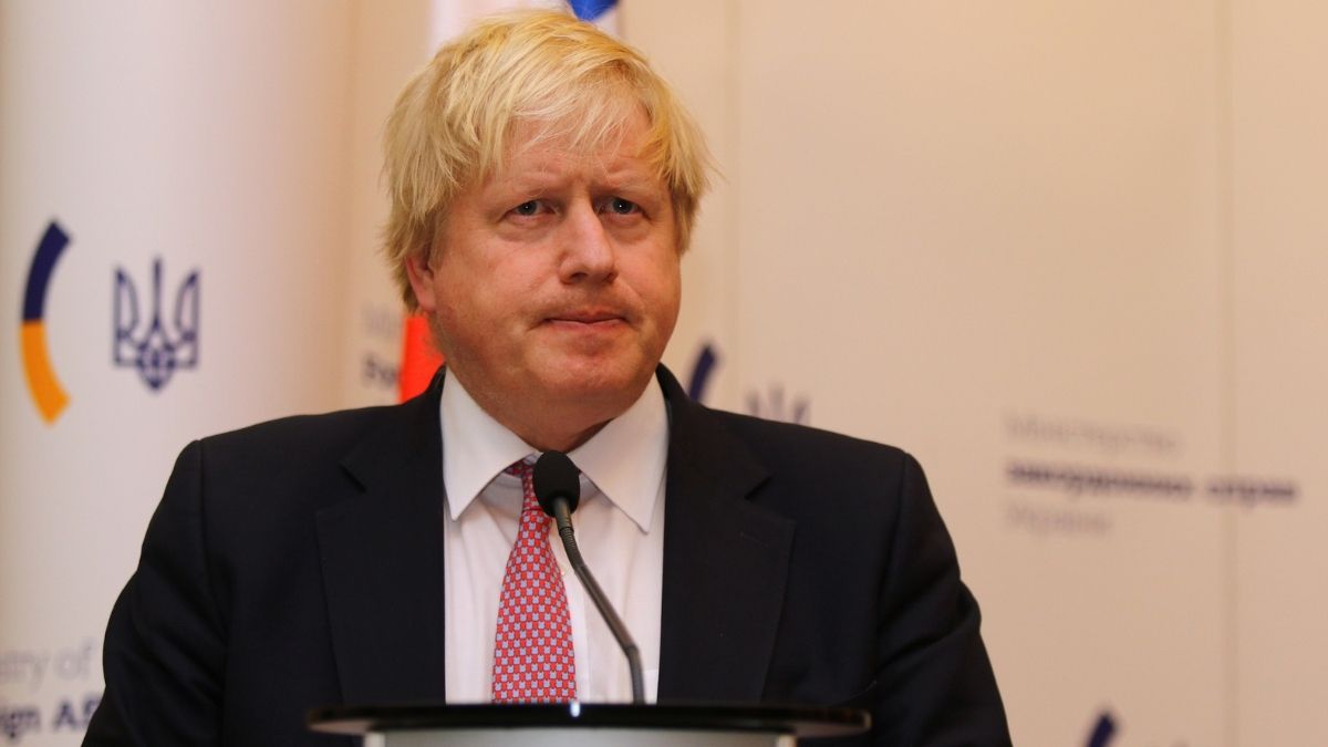 Boris Johnson at a Press Conference