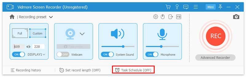 task schedule