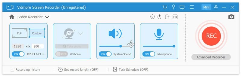 video recorder interface