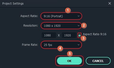 Project Setting Menu