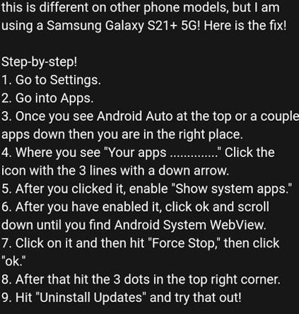 Samsung Brings Fix