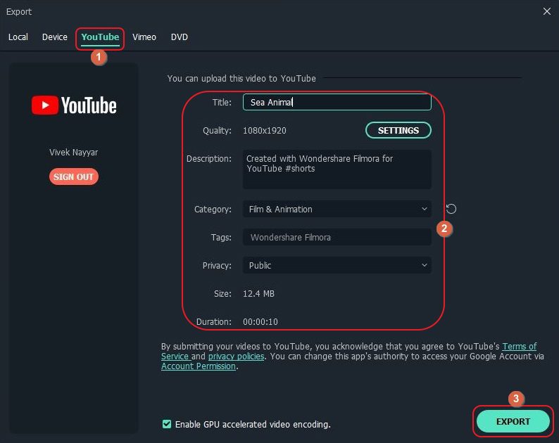 How to make YouTube Shorts Videos with Filmora X Video Editor