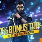 Free Fire 100% Bonus top-up event: Get up to 1000 free diamonds in Free Fire Max