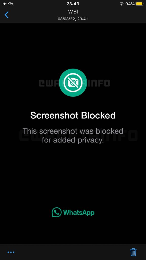 screenshort blocked