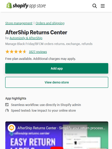 AfterShip Returns Center