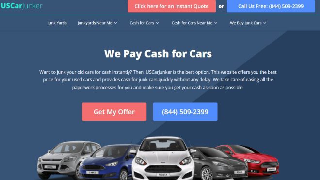 Pay cash for Junk Car