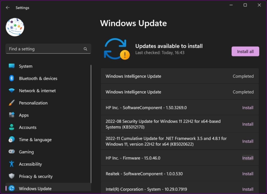 windows update check Windows Update Check